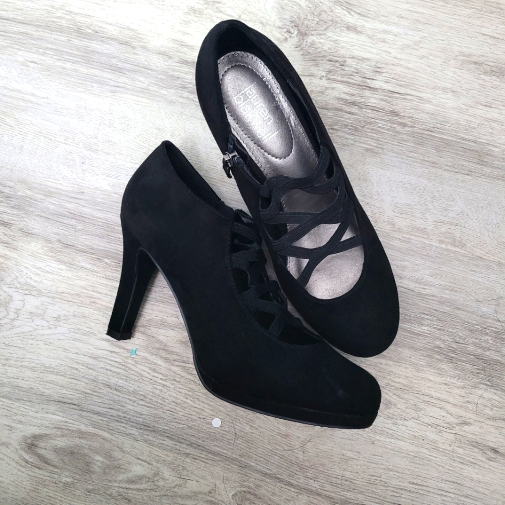 Women's cross front heels